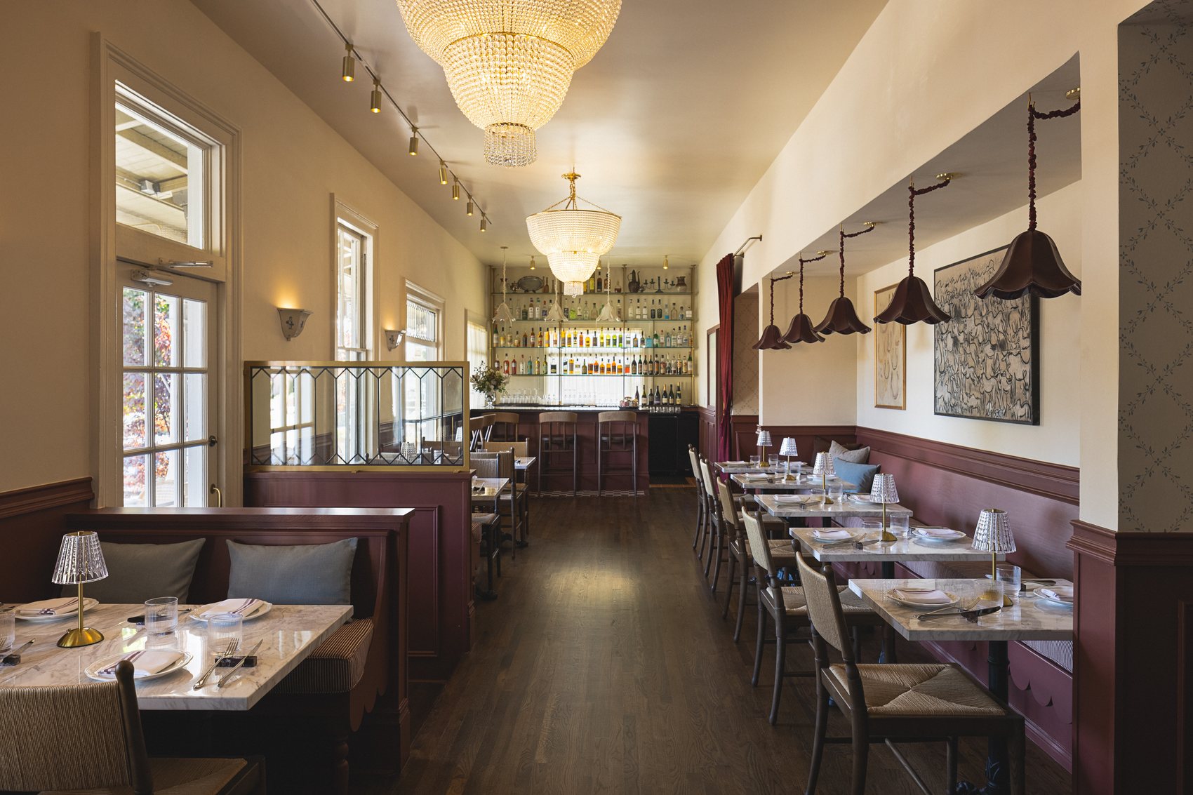 A dining room at one of Hearth Hospitality's Santa Barbara restaurants